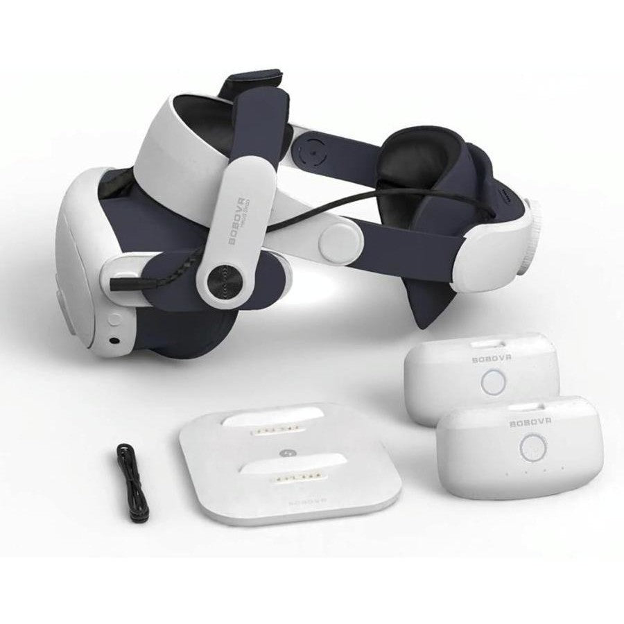Meta Quest 3 Vr Head Strap With Dual Batteries