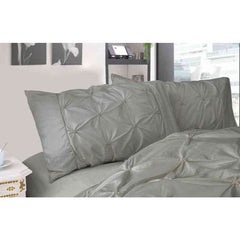 Grey Diamond Pintuck Premium Ultra Soft Pillowcases 2-Pack by Fabric Fantastic