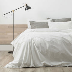 Lorimer 300TC Stone washed White Quilt Cover set by Renee Taylor