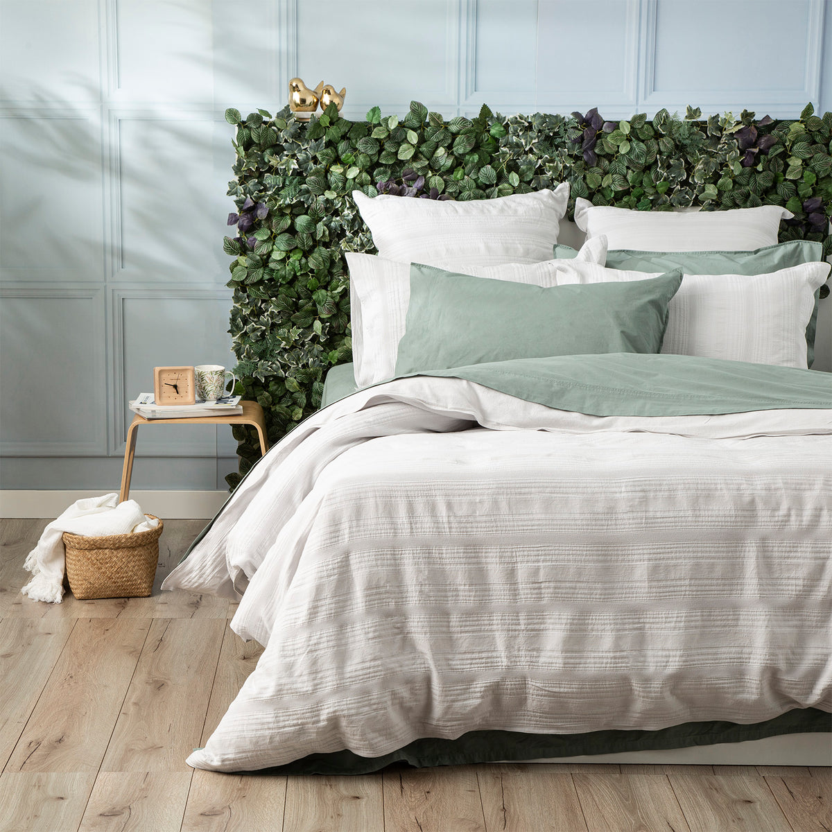 Finley Yarn Dyed Vintage washed Cotton Quilt cover set by Renee Taylor