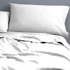 500 Thread Count White Natural Cotton Sheet Set by Park Avenue