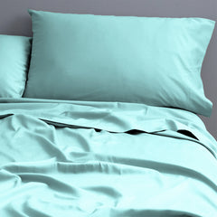 500 Thread Count Turquoise Natural Cotton Sheet Set by Park Avenue