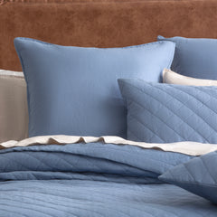 Cavallo Stone Washed 100% French Linen Denim Euro PC by Renee Taylor