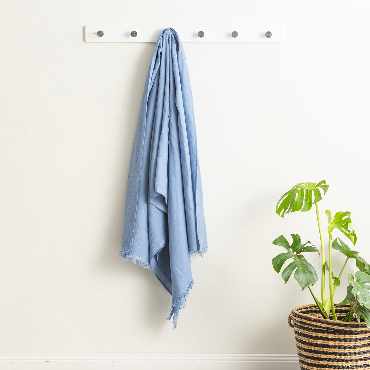 Cavallo Stone washed 100% Linen Throw by Renee Taylor