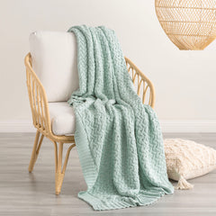 Lenni 100% Cotton Knitted Throw by Renee Taylor