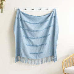 Cambridge Cotton Slub Tufted Throw by Renee Taylor