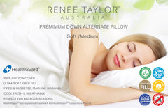 Australian Made Down Alternate Standard Pillow by Renee Taylor