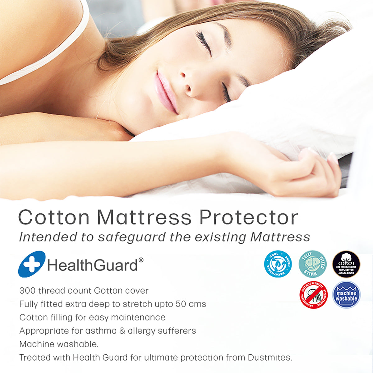 Ultimate All Cotton Mattress Protector by Renee Taylor