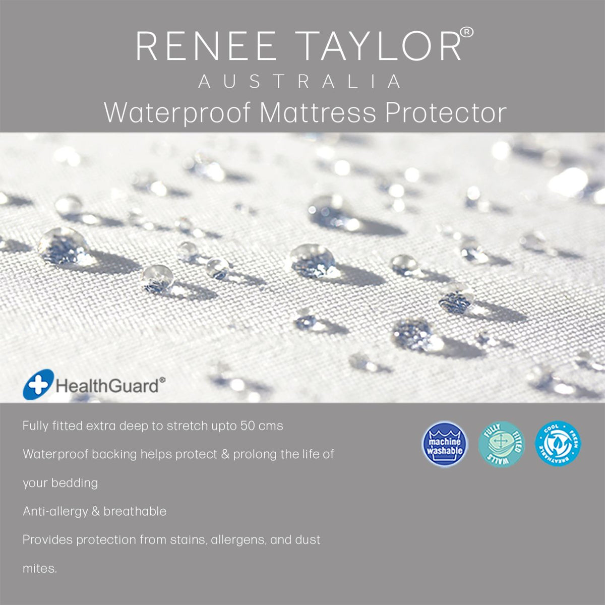 Premium Waterproof Mattress Protector by Renee Taylor