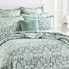 Tahlia Jade Jacquard Coverlet Set EuroPC by Renee Taylor