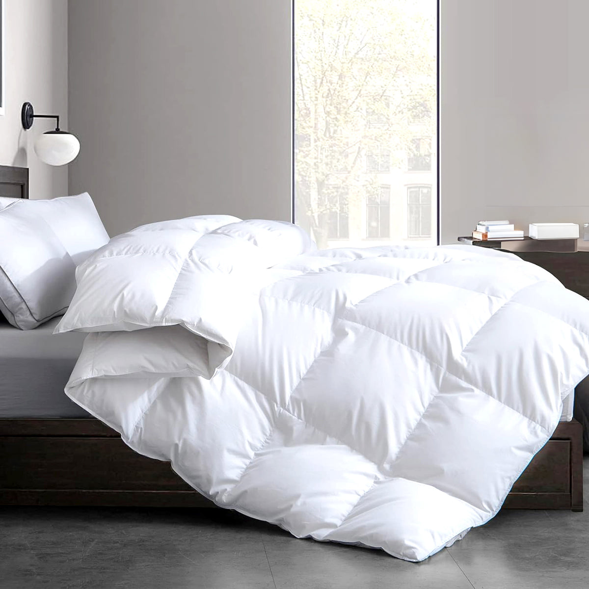 Ultimate 80% White Goose Down and Feather Quilt by Renee Taylor