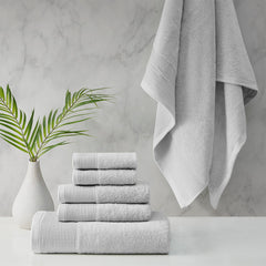 Retreat Cotton Tencel Antimicrobial 6 Piece Towel Set by Cloud Linen