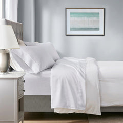 700 TC Tencel Lyocell Fibre & Cotton White Sheet Set by Renee Taylor