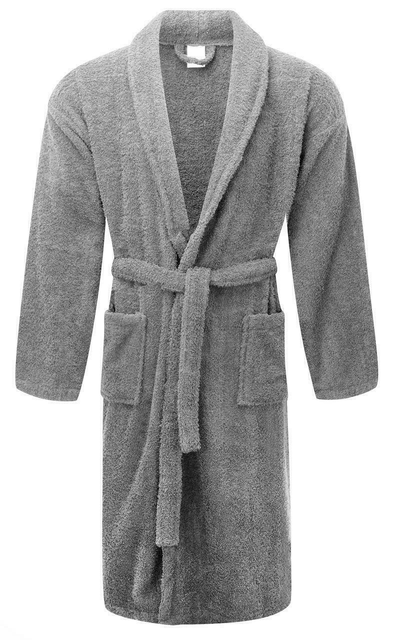 Chalet Quick Dry Terry Cotton Fossil Bath Robes by Renee Taylor