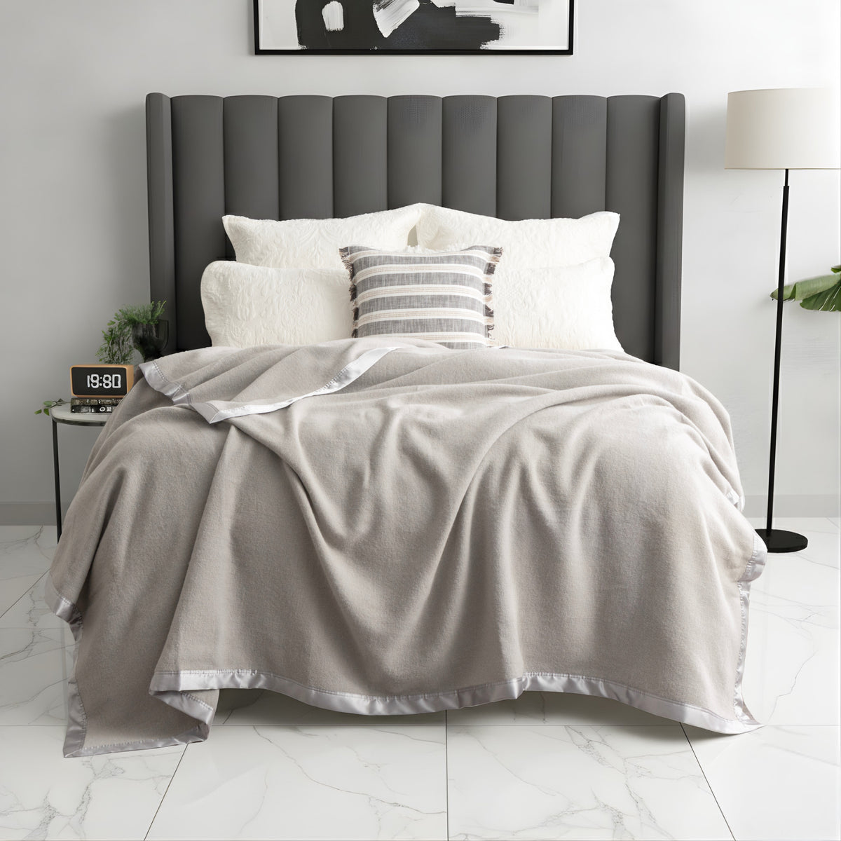 Australian 400 GSM Merino Wool Blanket Sand by Renee Taylor