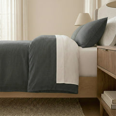Washed Linen Cotton Quilt Cover Set Magnet by Renee Taylor