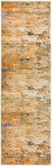 Dreamscape Tribute Modern Rust Runner Rug