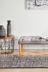 Evoke Estella Charcoal Transitional Runner Rug