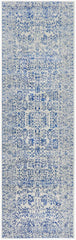 Evoke Frost Blue Transitional Runner Rug
