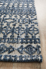 Levi Tara Navy Grey Rug