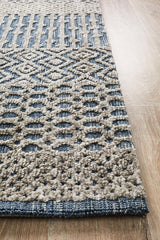 Levi Corey Navy Grey Rug