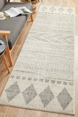 Mirage Adani  Modern Tribal Design Grey Runner Rug