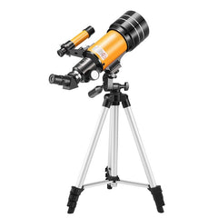 Stargazing Telescope For High-Definition Astronomical Viewing - Black / Yellow