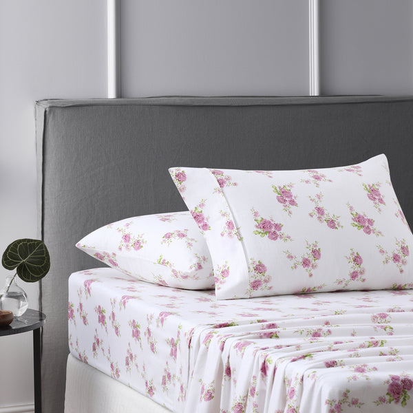Rose Pink Cotton Flannelette Sheet Set by Accessorize