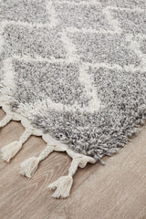 Saffron 11 Silver Runner Rug