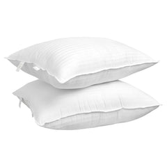 Nour Hotel Collection Pillow – Cotton Sateen, Down-Alternative Fill