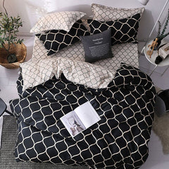 Black Artistic Quilt Cover Set by Fabric Fantastic