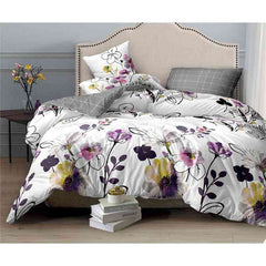 White Artistic Quilt Cover Set by Fabric Fantastic
