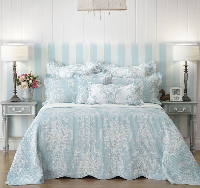 Florence Blue Bedspread by Bianca