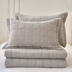 Smokey Grey Bedspread set by Classic Quilts