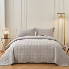 Smokey Grey Bedspread set by Classic Quilts
