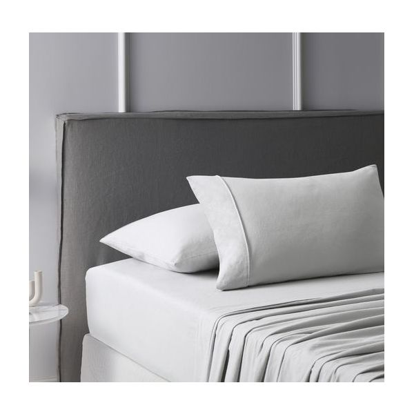 Light Grey Cotton Flannelette Sheet Set by Accessorize