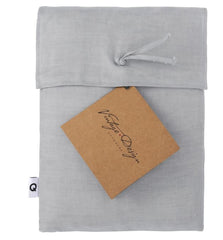 Silver Hemp Quilt Cover by Vintage Design