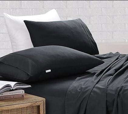 Elan Linen 100% Cotton Vintage Washed Bed Sheet Set