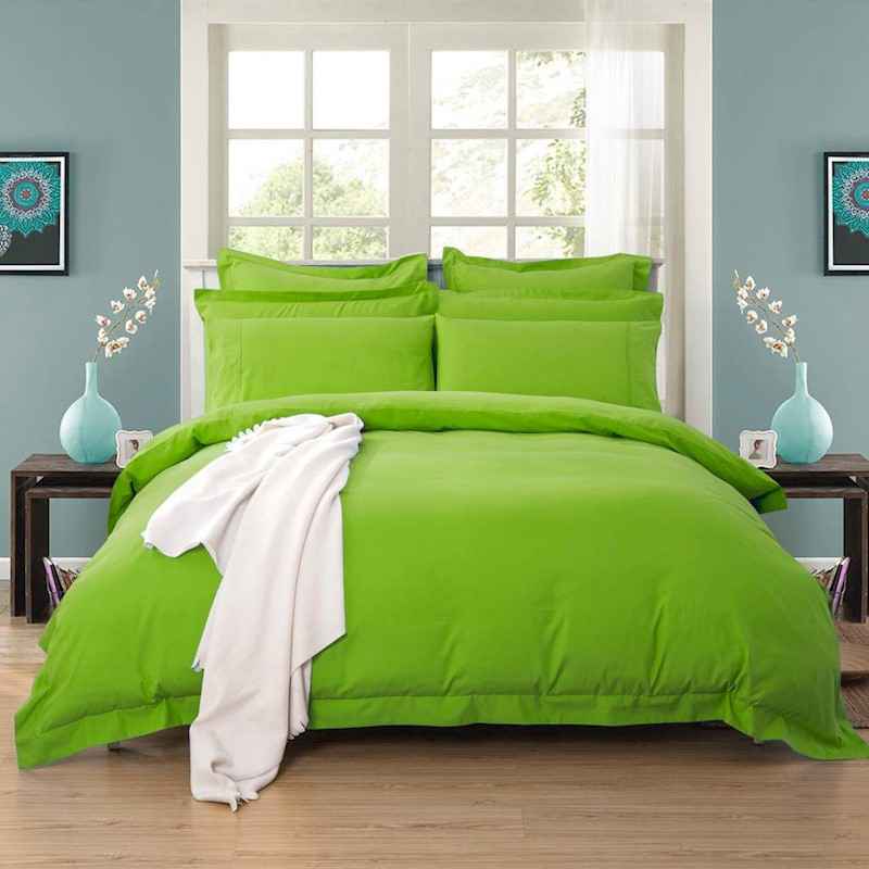 Green Tailored 1000TC Ultra Soft Quilt Cover Set by Fabric Fantastic