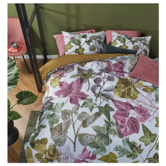 Ivy Multi Cotton Percale Quilt Cover Sets by Bedding House