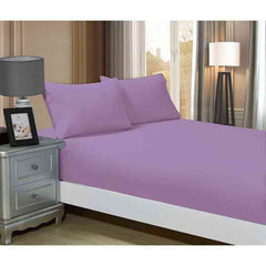 Lilac 1000TC Ultra Soft Fitted Sheet & 2 Pillowcases Set by Fabric Fantastic