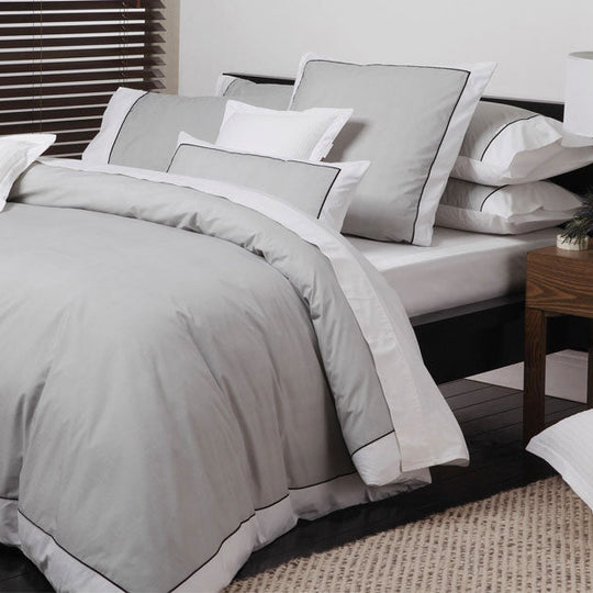 Essex Pewter Quilt Cover Set by Logan and Mason