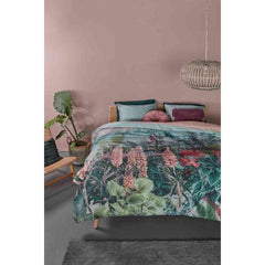 Lupine Green Cotton Sateen Quilt Cover Sets by Bedding House