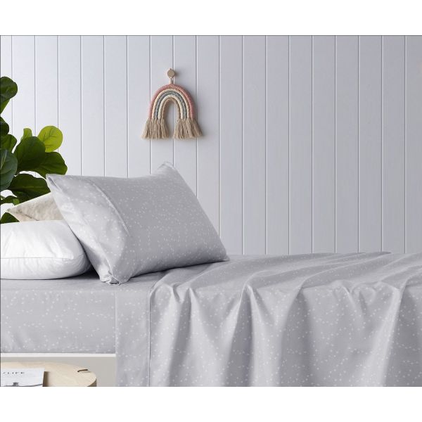 Paws Printed Microfibre Sheet Set  by The big Sleep