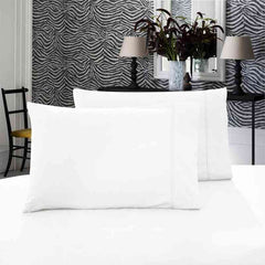 White 1000TC Premium Ultra Soft Pillowcases 2-Pack by Fabric Fantastic