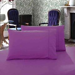 Purple 1000TC Premium Ultra Soft Pillowcases 2-Pack by Fabric Fantastic