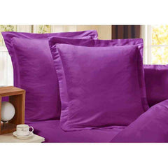 Purple 1000TC Premium Ultra Soft European Pillowcases 2-Pack by Fabric Fantastic
