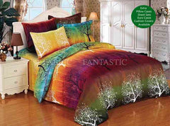 Rainbow Tree Quilt Cover Set by Fabric Fantastic