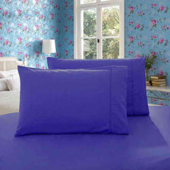 Royal Blue 1000TC Premium Ultra Soft Pillowcases 2-Pack by Fabric Fantastic