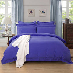 Royal Blue Tailored 1000TC Ultra Soft Quilt Cover Set by Fabric Fantastic